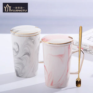 Self-Stirring Marble Mug 12oz