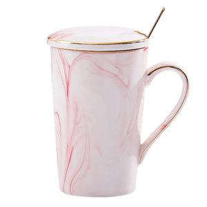 Self-Stirring Marble Mug 12oz