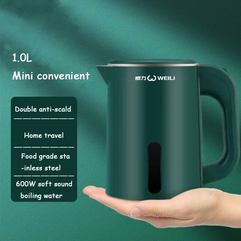 1.0L Mini Stainless Steel Electric Kettle