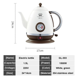 1500W Stainless Steel Electric Kettle