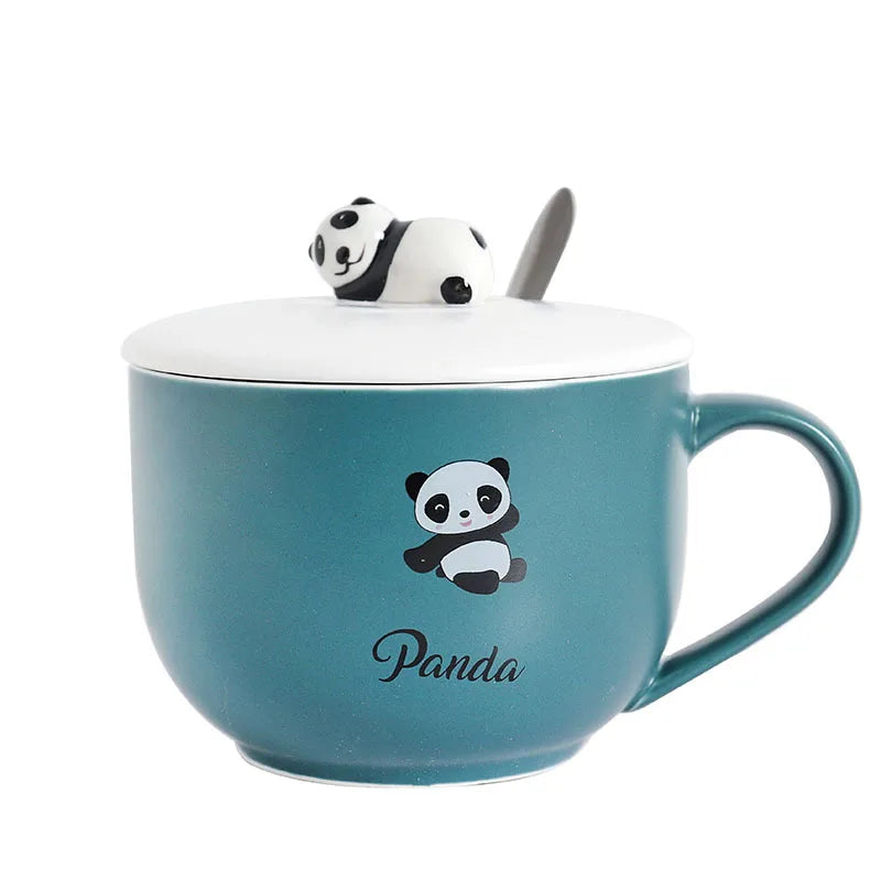 Cute Panda Ceramic Mug Set