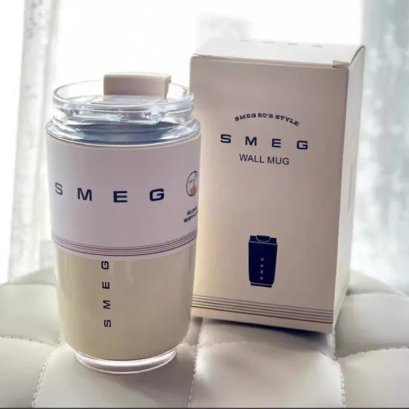 SMEG 240ML White Travel Thermos