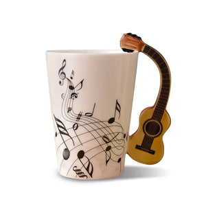 Guitar Handle Music Note Mug